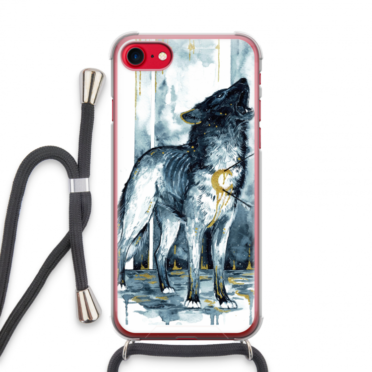 Bleeding Soul: iPhone SE 2020 Transparant Hoesje met koord