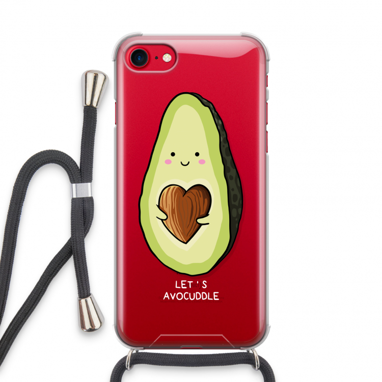 Avocuddle: iPhone SE 2020 Transparant Hoesje met koord