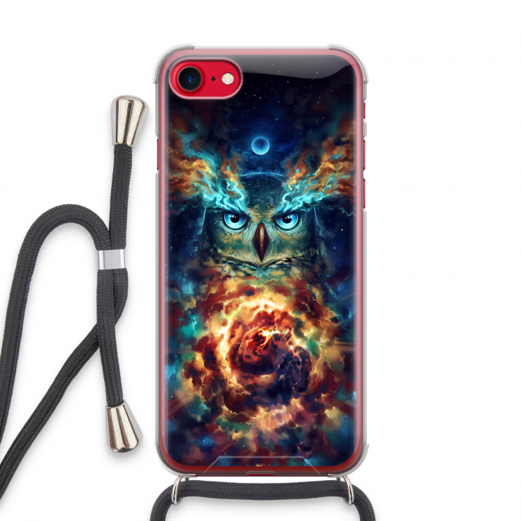 Aurowla: iPhone SE 2020 Transparant Hoesje met koord