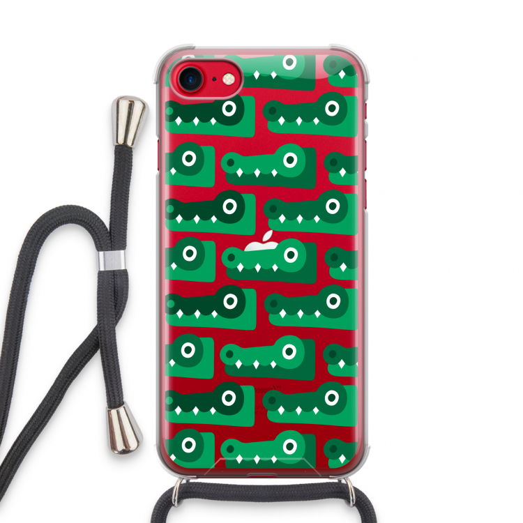 Crocs: iPhone SE 2020 Transparant Hoesje met koord