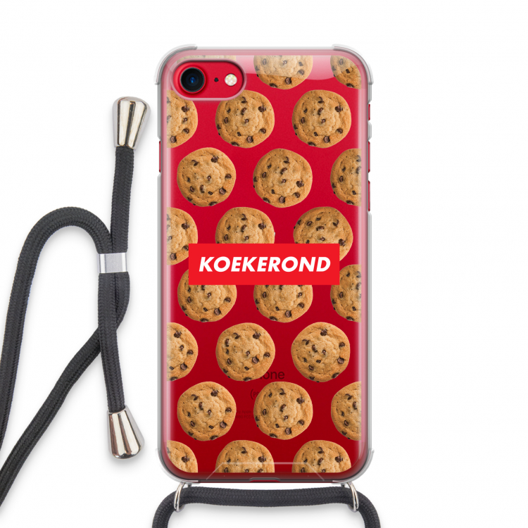 Koekerond: iPhone SE 2020 Transparant Hoesje met koord
