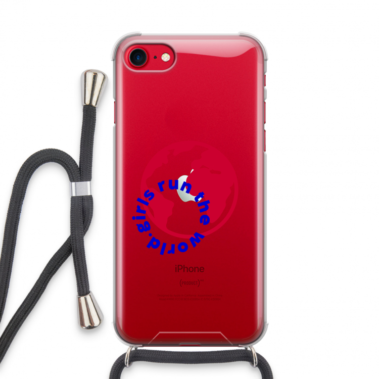 Run The World: iPhone SE 2020 Transparant Hoesje met koord