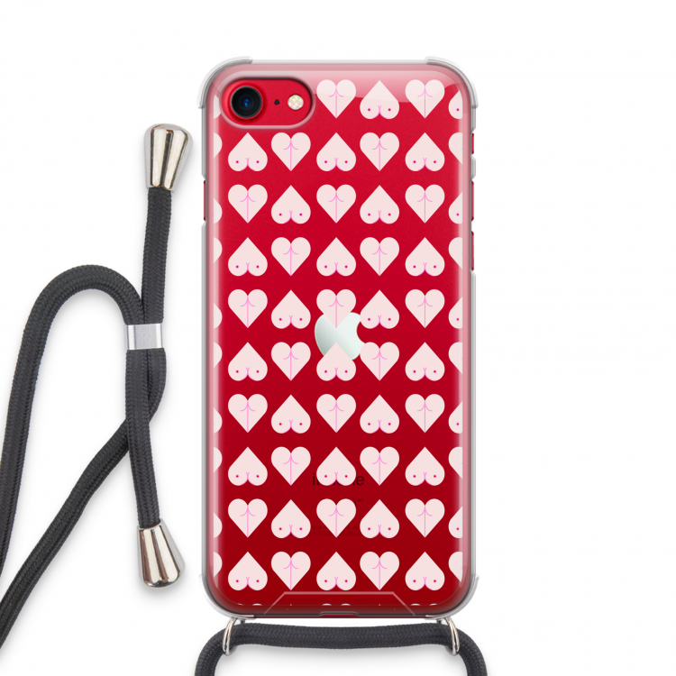 Ass 'n Titties: iPhone SE 2020 Transparant Hoesje met koord