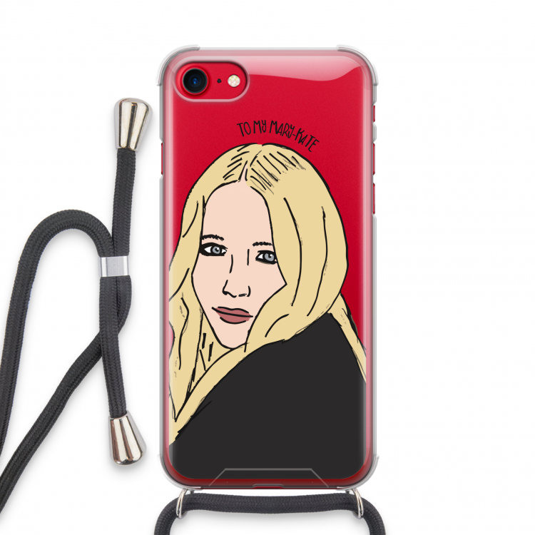Mary Kate: iPhone SE 2020 Transparant Hoesje met koord
