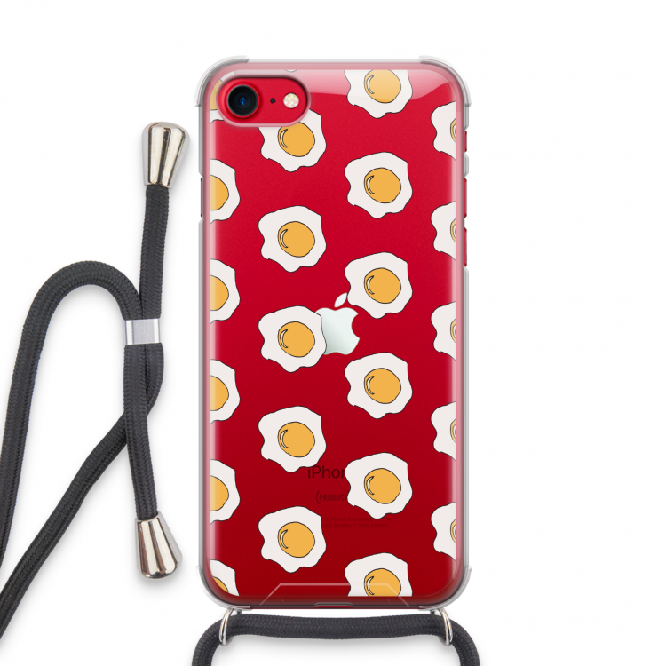 Bacon to my eggs #1: iPhone SE 2020 Transparant Hoesje met koord