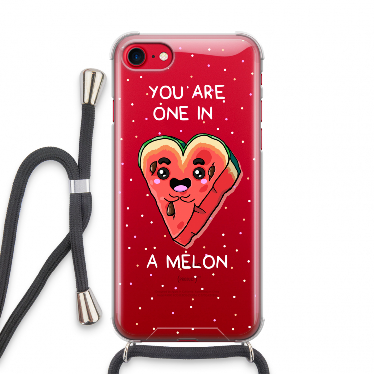 One In A Melon: iPhone SE 2020 Transparant Hoesje met koord