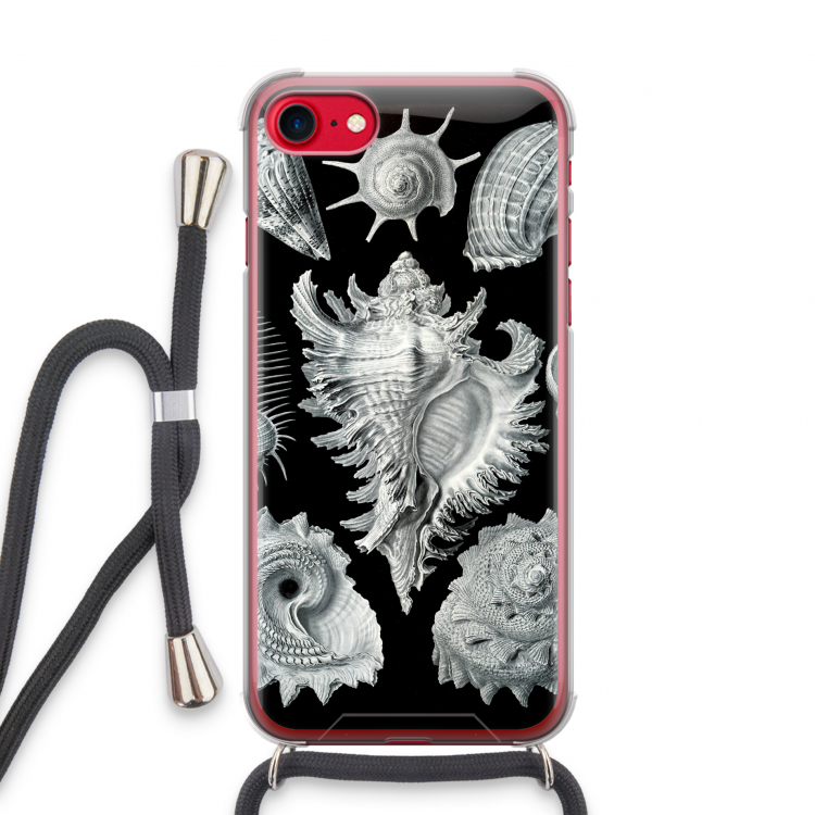 Haeckel Prosobranchia: iPhone SE 2020 Transparant Hoesje met koord