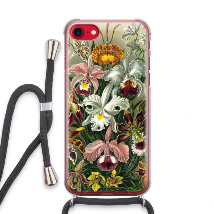 Haeckel Orchidae: iPhone SE 2020 Transparant Hoesje met koord