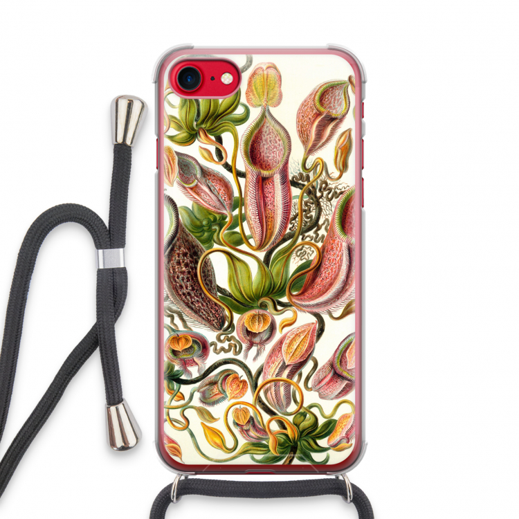 Haeckel Nepenthaceae: iPhone SE 2020 Transparant Hoesje met koord