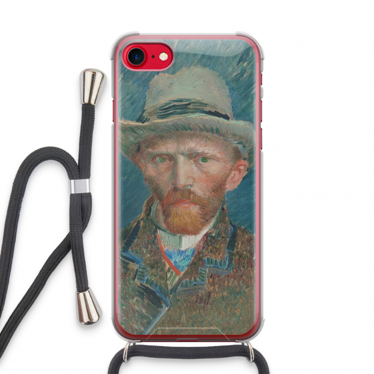 Van Gogh: iPhone SE 2020 Transparant Hoesje met koord