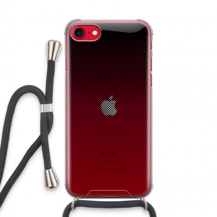Musketon Halftone: iPhone SE 2020 Transparant Hoesje met koord