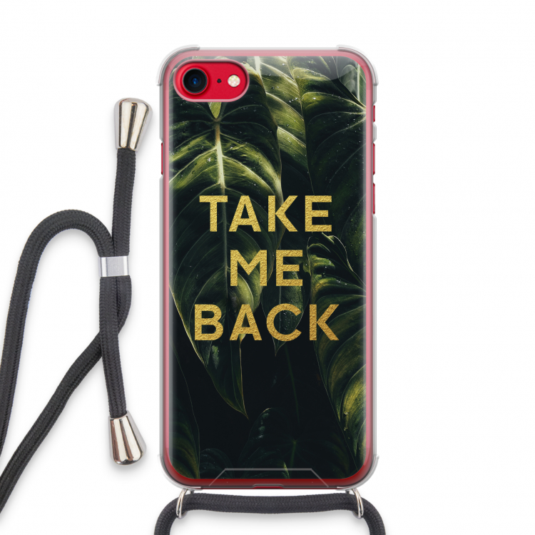 Take me back: iPhone SE 2020 Transparant Hoesje met koord