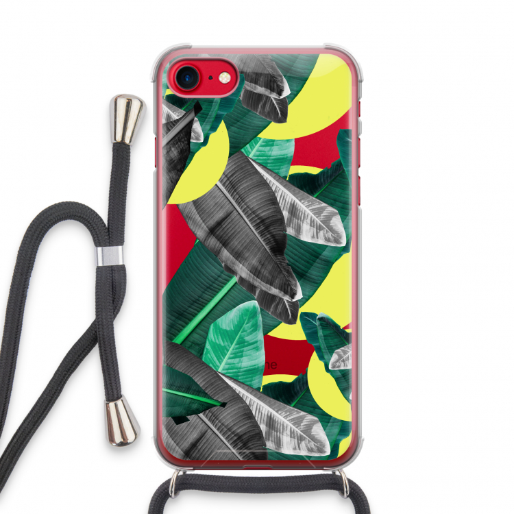 Fantasie jungle: iPhone SE 2020 Transparant Hoesje met koord