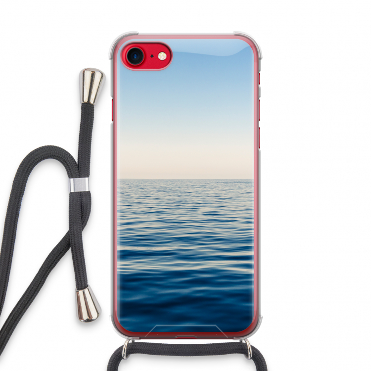 Water horizon: iPhone SE 2020 Transparant Hoesje met koord