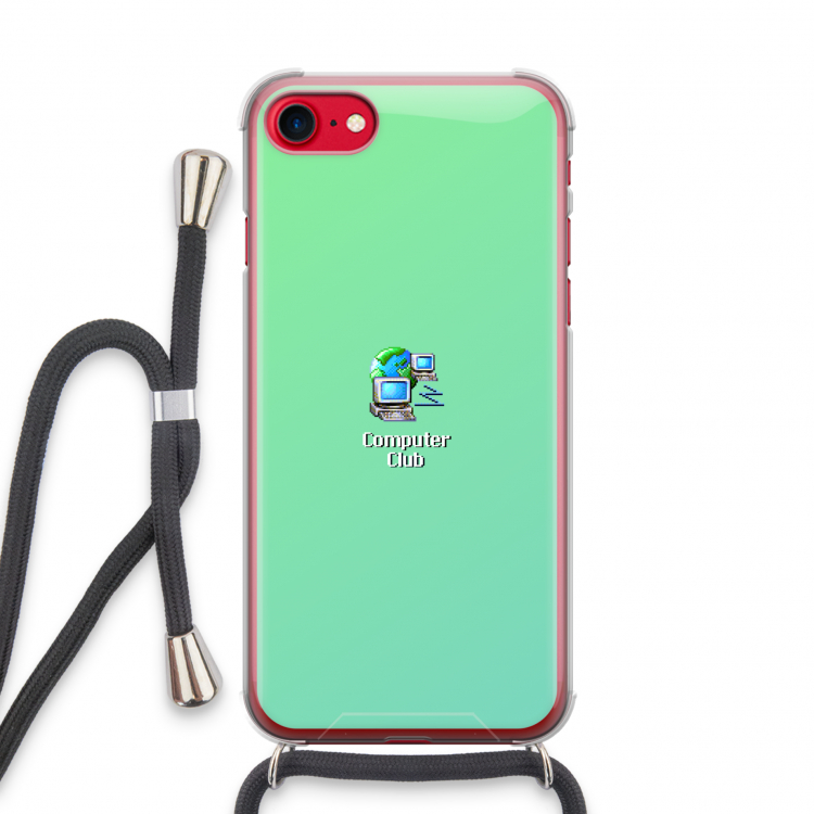 Win98: iPhone SE 2020 Transparant Hoesje met koord