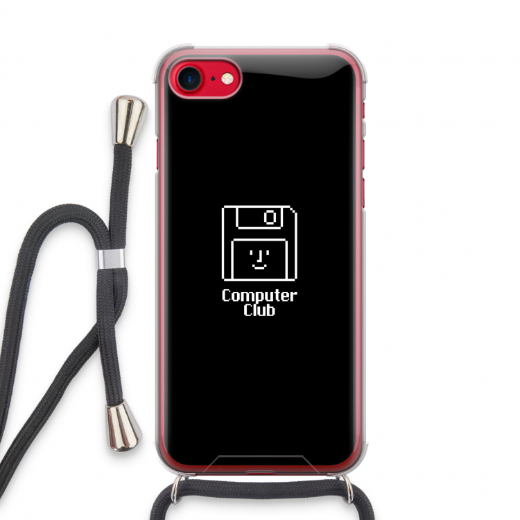 Hello: iPhone SE 2020 Transparant Hoesje met koord