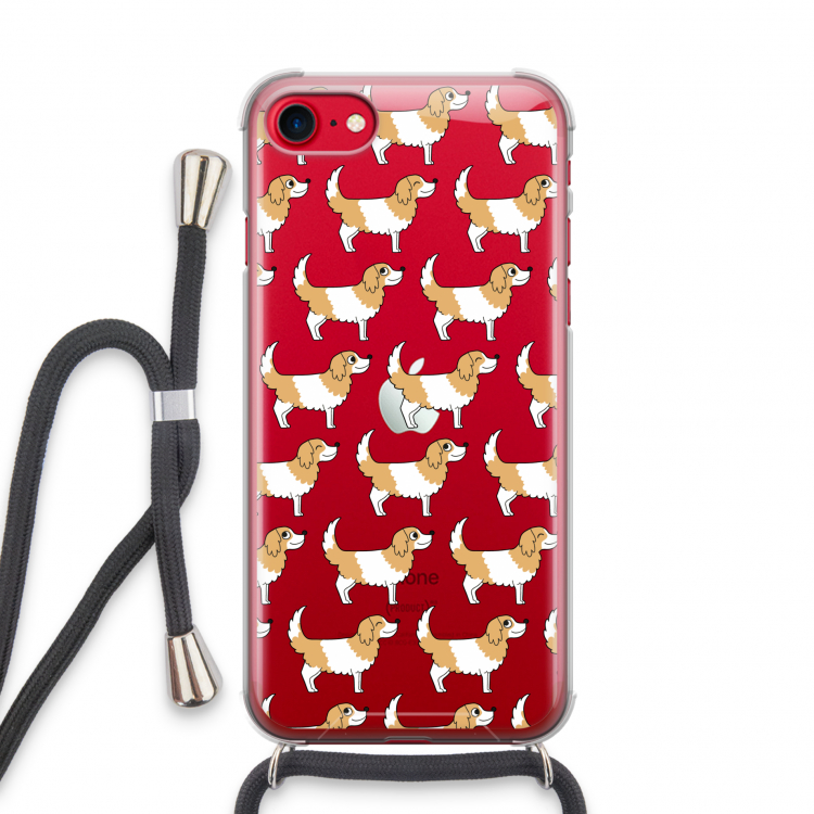 Doggy: iPhone SE 2020 Transparant Hoesje met koord