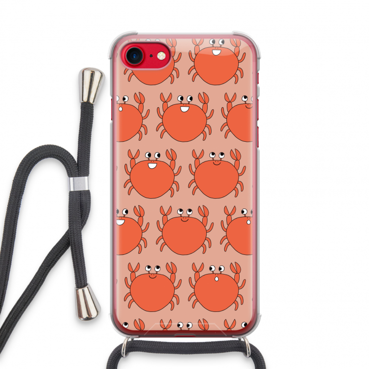 Krab: iPhone SE 2020 Transparant Hoesje met koord
