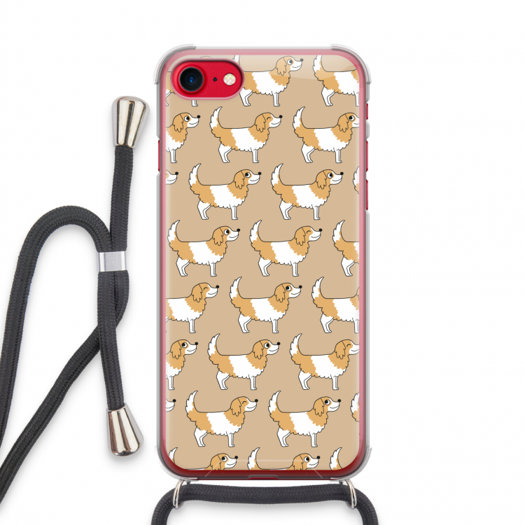 Doggy: iPhone SE 2020 Transparant Hoesje met koord