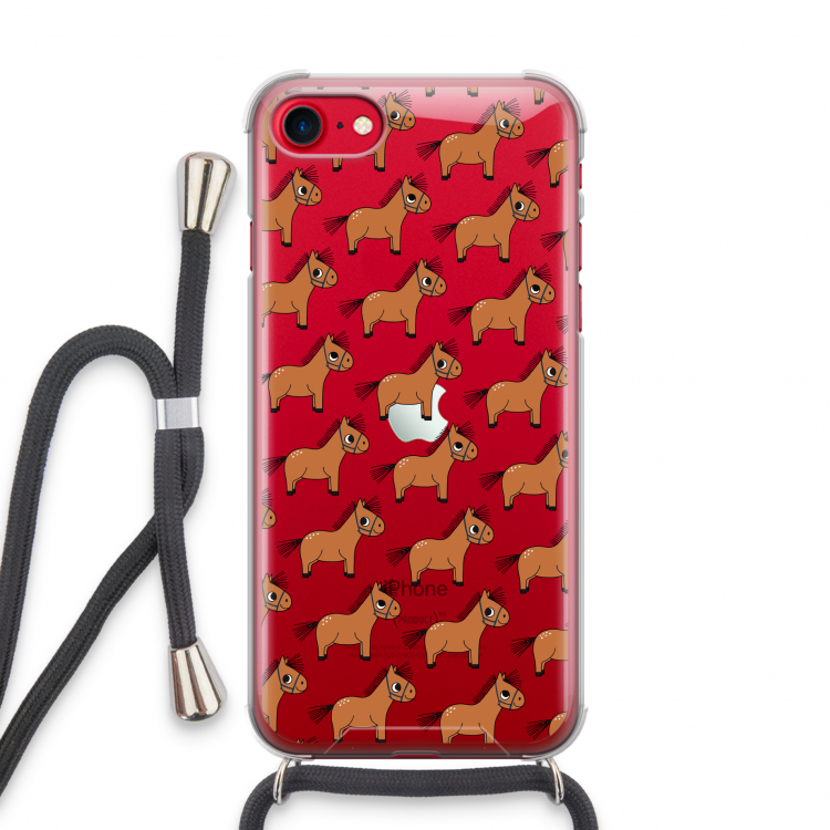 Pony: iPhone SE 2020 Transparant Hoesje met koord
