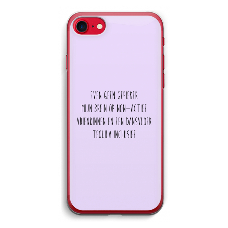 Tequila: iPhone SE 2020 Transparant Hoesje