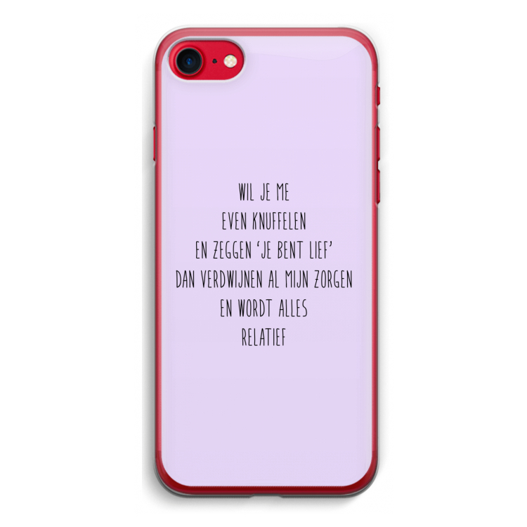 Relatief: iPhone SE 2020 Transparant Hoesje