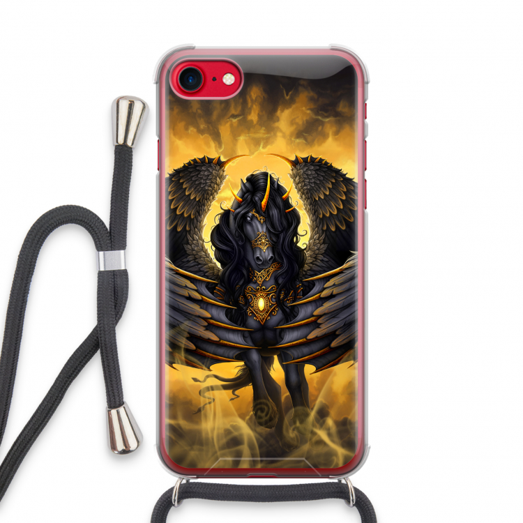 Pegasus: iPhone SE 2020 Transparant Hoesje met koord
