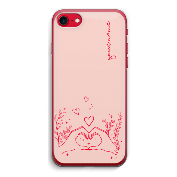 Love is in the air: iPhone SE 2020 Transparant Hoesje