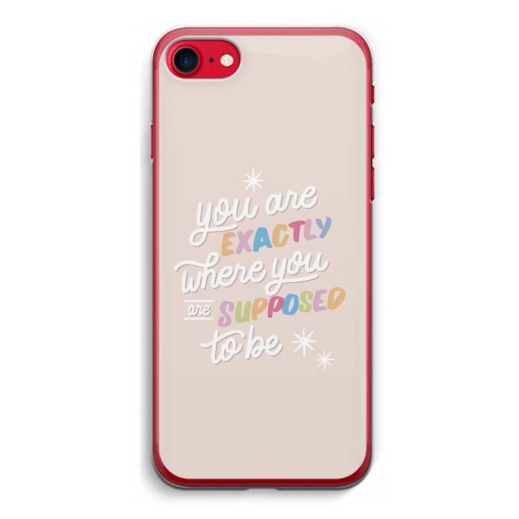 Right Place: iPhone SE 2020 Transparant Hoesje