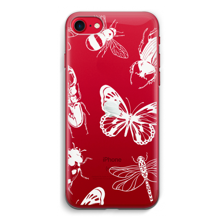 Tiny Bugs: iPhone SE 2020 Transparant Hoesje