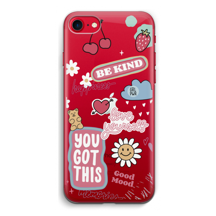 Positivity: iPhone SE 2020 Transparant Hoesje