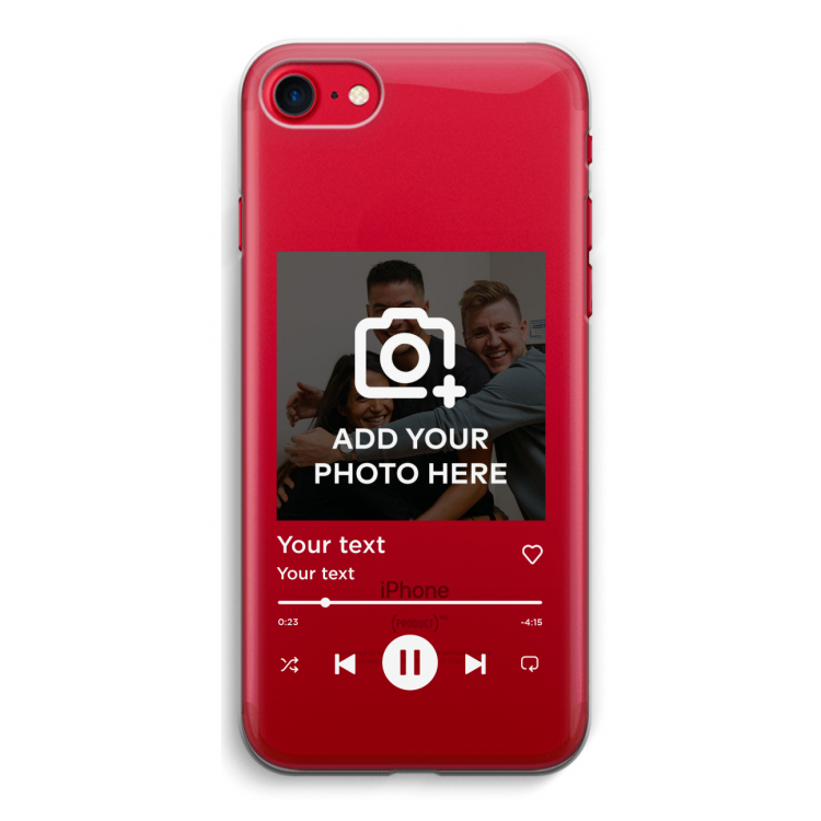 Music Player: iPhone SE 2020 Transparant Hoesje