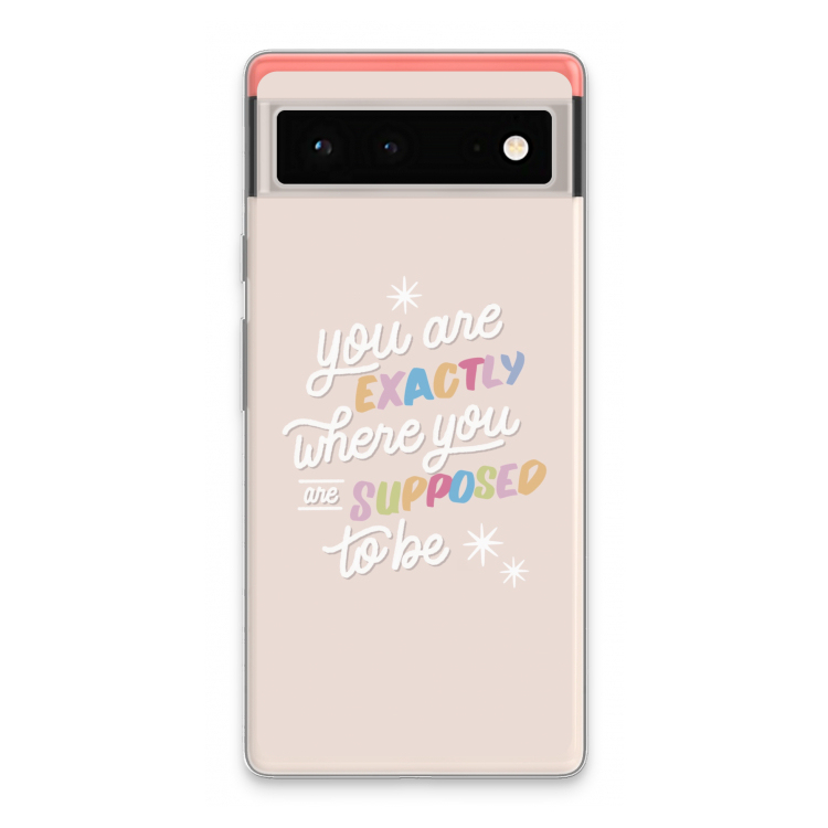 Right Place: Google Pixel 6 Transparant Hoesje