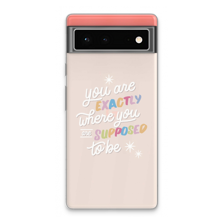 Right Place: Google Pixel 6 Transparant Hoesje