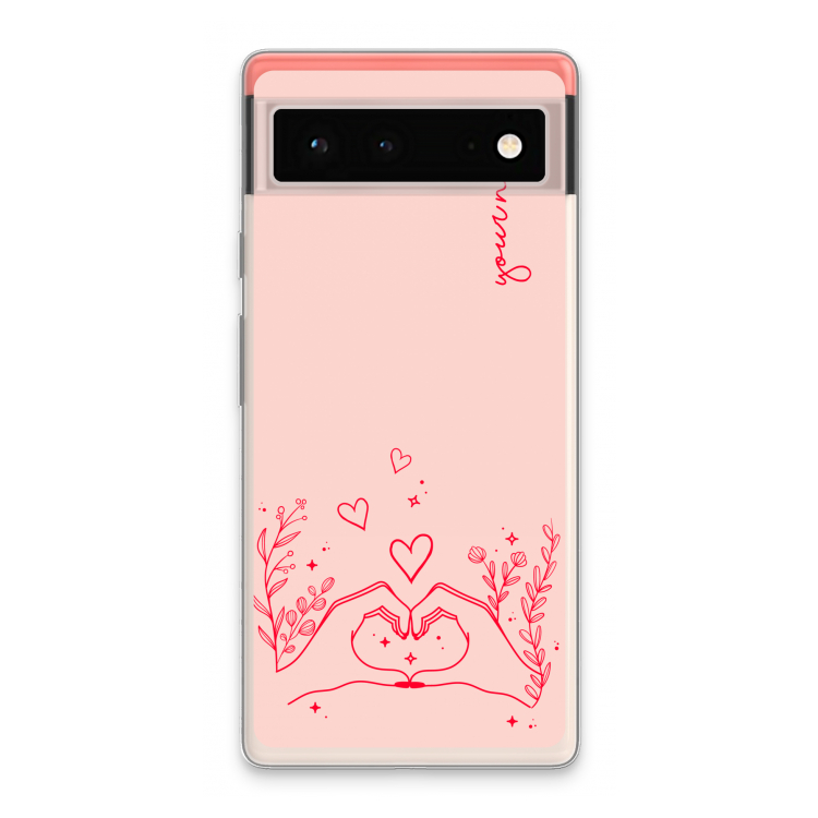 Love is in the air: Google Pixel 6 Transparant Hoesje