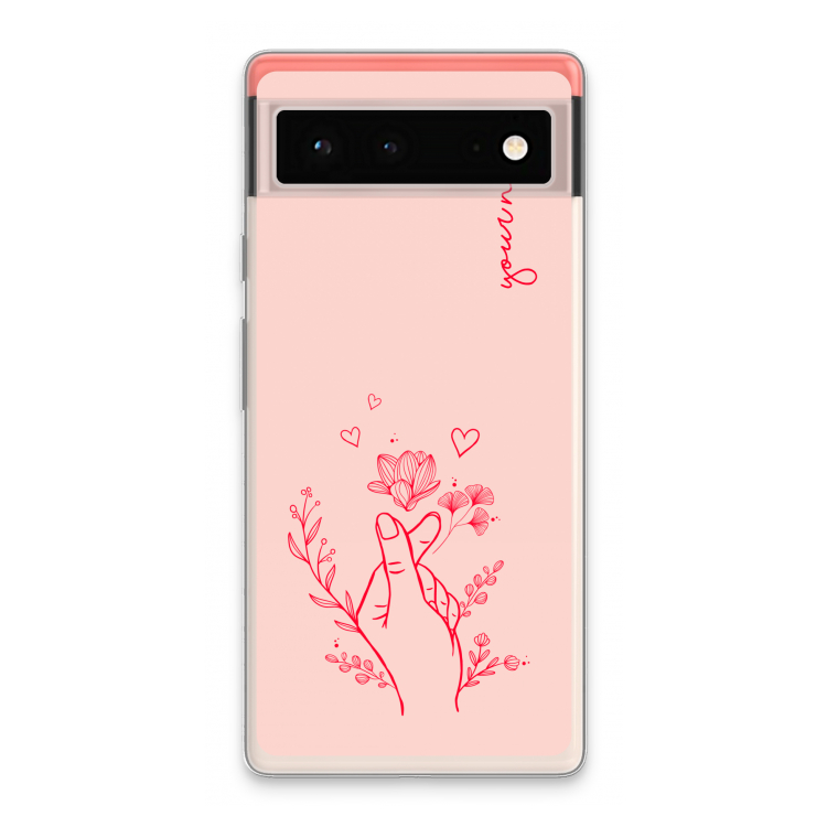 Giving Flowers: Google Pixel 6 Transparant Hoesje