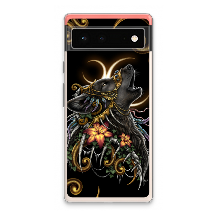 Huilende Wolf: Google Pixel 6 Transparant Hoesje