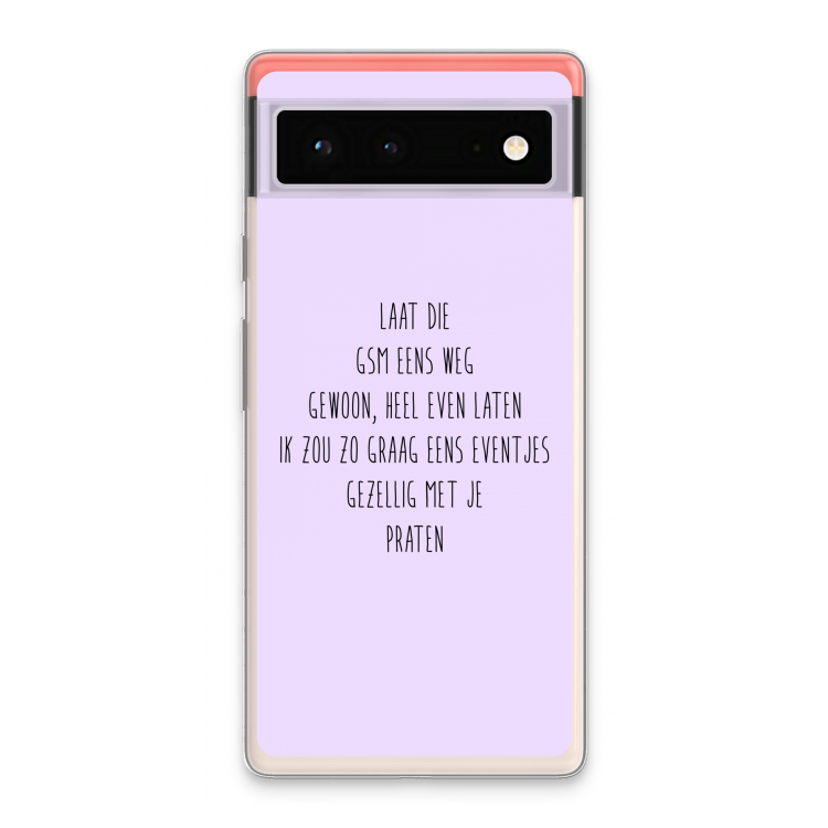 GSM: Google Pixel 6 Transparant Hoesje