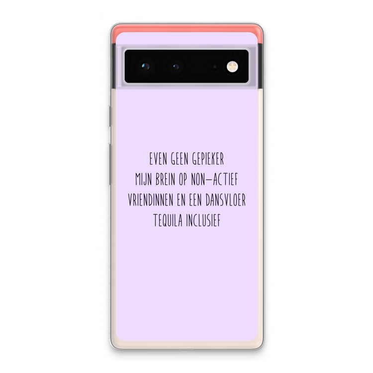 Tequila: Google Pixel 6 Transparant Hoesje