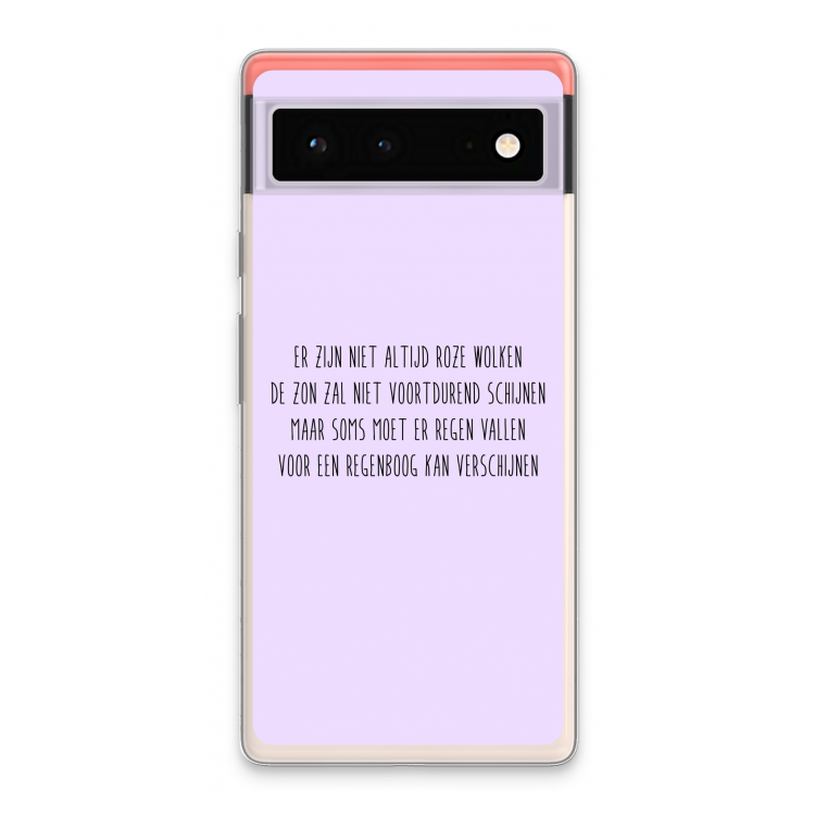 Regenboog: Google Pixel 6 Transparant Hoesje