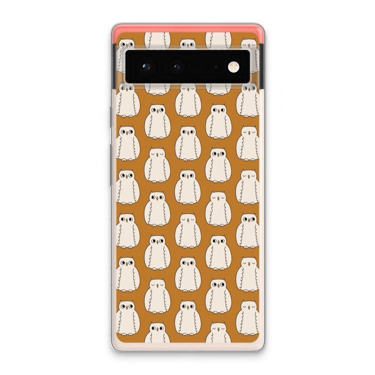 Uilen: Google Pixel 6 Transparant Hoesje
