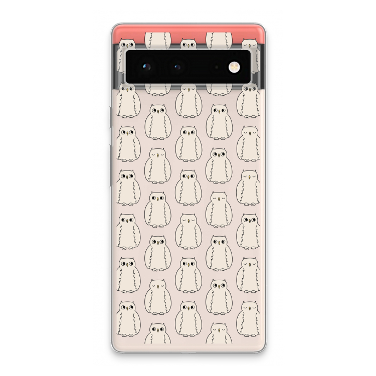 Uilen: Google Pixel 6 Transparant Hoesje