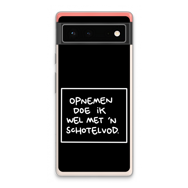 Schotelvod: Google Pixel 6 Transparant Hoesje