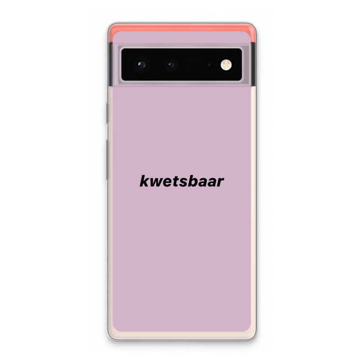 kwetsbaar: Google Pixel 6 Transparant Hoesje