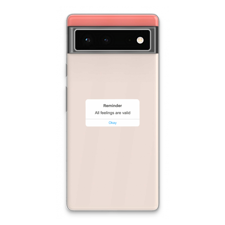Reminder: Google Pixel 6 Transparant Hoesje