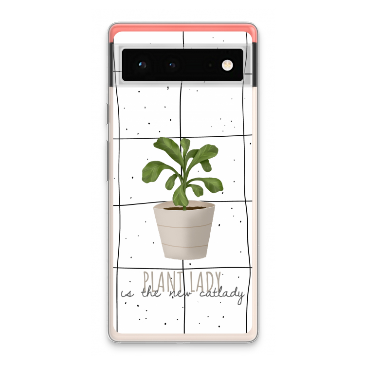 Kamerplant op vensterruit: Google Pixel 6 Transparant Hoesje