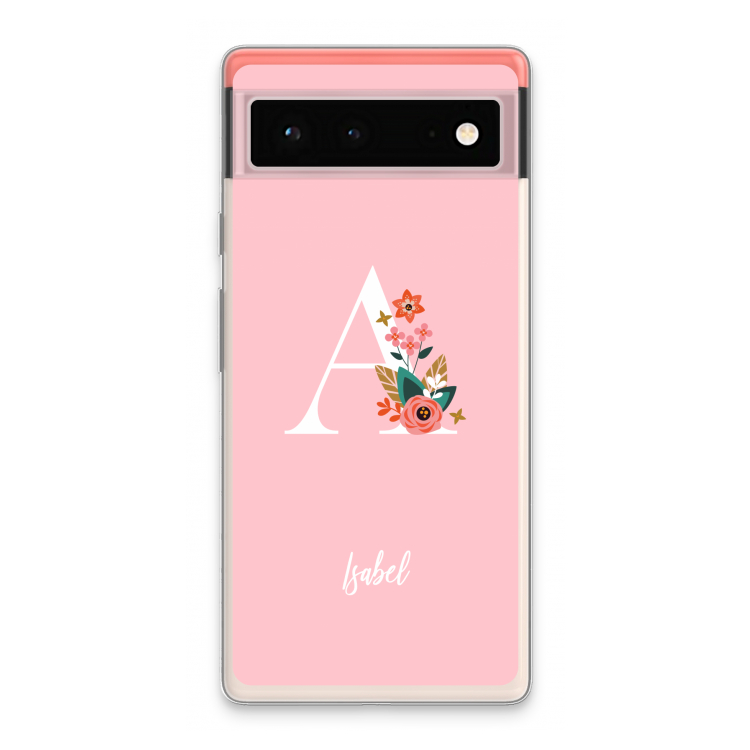 Pink Bouquet: Google Pixel 6 Transparant Hoesje