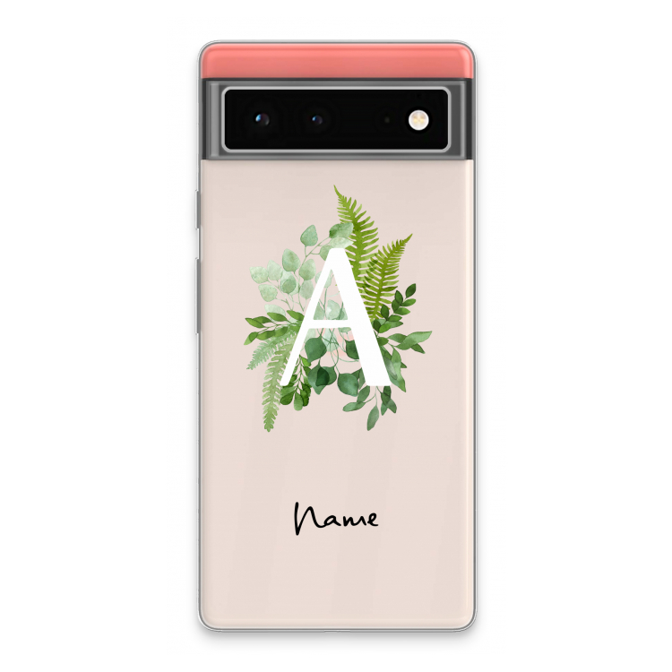 Green Brush: Google Pixel 6 Transparant Hoesje
