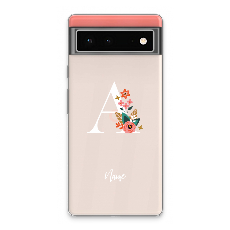 Pink Bouquet: Google Pixel 6 Transparant Hoesje