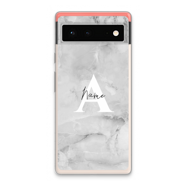Ivory Marble: Google Pixel 6 Transparant Hoesje